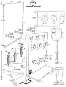 Page A Diagram and Parts List for DMC201DCA  Waring Drink Mixer