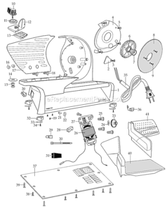 Part Location Diagram of 032709 Waring Carriage Wheel