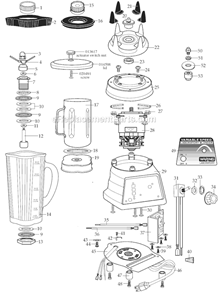 Part Location Diagram of 023052 Waring Name Plate