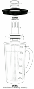 Page A Diagram and Parts List for LC103  Waring Blender