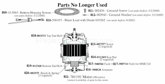 Page B Diagram and Parts List for MMBCC  Waring Blender