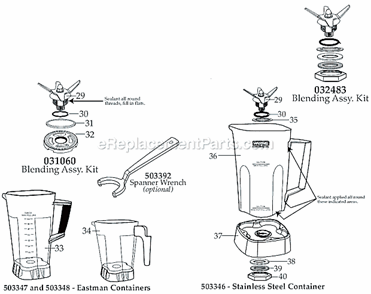 Page B Diagram and Parts List for MX1200XT11  Waring Blender