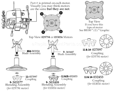 Page B Diagram and Parts List for NDG180  Waring Blender