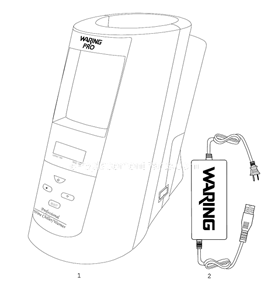 Page A Diagram and Parts List for RPC175  Waring Wine and Beverage Cooler