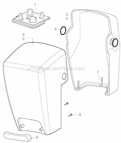 Page A Diagram and Parts List for SE500-503144  Waring Blender