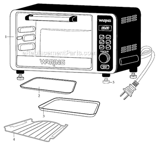 Page A Diagram and Parts List for TCO650  Waring Miscellaneous