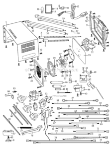 Page B Diagram and Parts List for WCO250X  Waring Miscellaneous