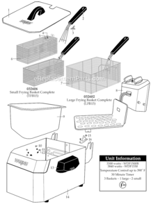 Part Location Diagram of 030420 Waring Basket