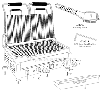 Part Location Diagram of 029478 Waring On/off Switch (240 Volt)