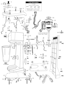 Part Location Diagram of 033897 Waring Back Foot Large Washer