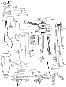 Part Location Diagram of 030707 Waring Lock Washer (Ground)
