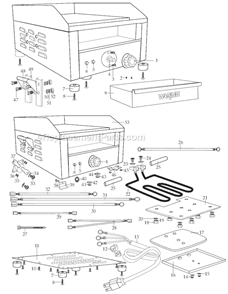Part Location Diagram of 030520 Waring Nut 2 Required