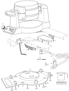 Part Location Diagram of 030329 Waring Cord