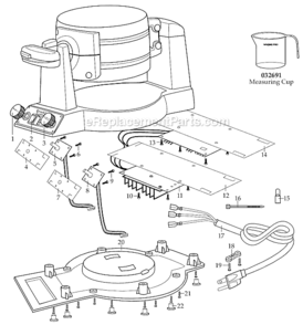 Page A Diagram and Parts List for WMR300  Waring Miscellaneous