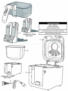 Club_Version_Cool_Touch_Deep_Fryer Diagram and Parts List for WPF100BMPC  Waring Deep Fryer