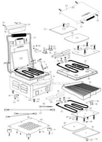 Page B Diagram and Parts List for WPG150  Waring Miscellaneous