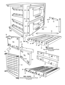 Page C Diagram and Parts List for WPO750  Waring Miscellaneous
