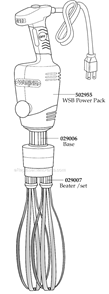 Page A Diagram and Parts List for WSBPPW  Waring Blender