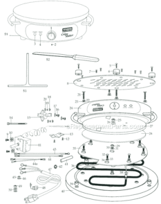 Page A Diagram and Parts List for WSC160  Waring Miscellaneous