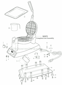 Part Location Diagram of 032364 Waring Cup
