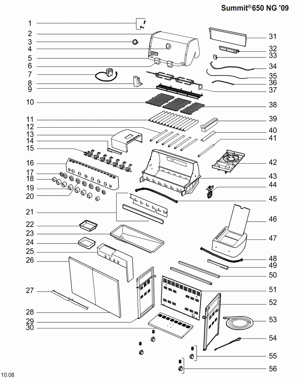 Diagram Diagram and Parts List for 1881301  Weber Grill
