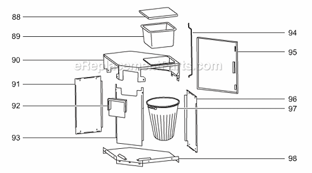 Page D Diagram and Parts List for 294001  Weber Grill
