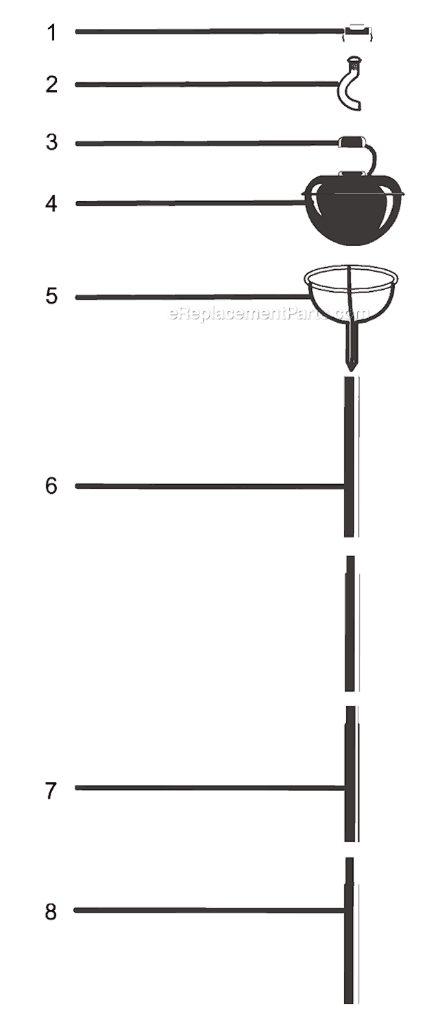 Page A Diagram and Parts List for 9051  Weber Lighting