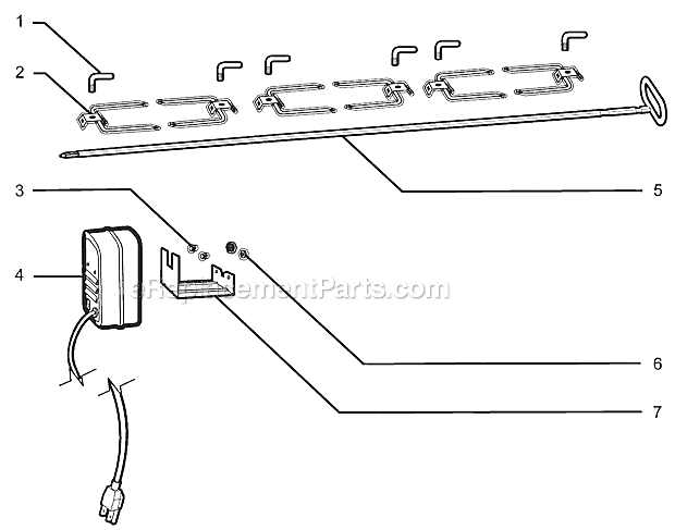 Page A Diagram and Parts List for 9971  Weber Grill Accessories