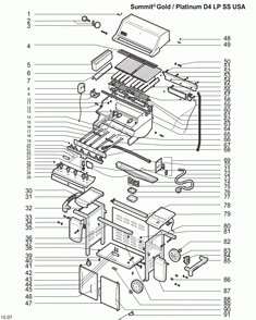 Diagram Diagram and Parts List for 7740009  Weber Grill