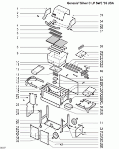 Diagram Diagram and Parts List for 6731409  Weber Grill