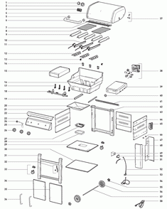 Part Location Diagram of 66833 Weber Ign Electrode 27 Ylw C2 Gen 1