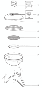 Part Location Diagram of 80659 Weber Grease Tray