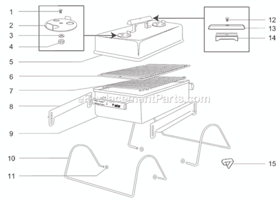 Page A Diagram and Parts List for 121004  Weber Grill