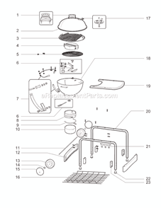 Part Location Diagram of 60029 Weber Side Panel
