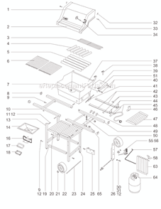 Part Location Diagram of 92515 Weber Rocker Switch Bracket - Grey