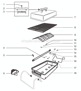 Page A Diagram and Parts List for 1530 Before 2000 Weber Grill