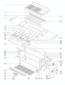 Part Location Diagram of 63630 Weber Bottom Tray