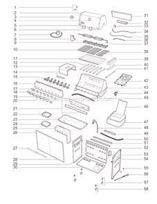 Page A Diagram and Parts List for 1781301 2009 Weber Grill