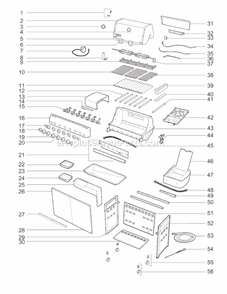 Page A Diagram and Parts List for 1880001 2007 Weber Grill