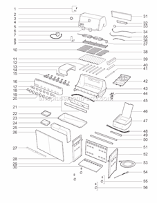 Page A Diagram and Parts List for 1881001 2007 Weber Grill
