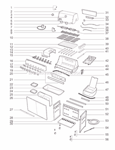 Page A Diagram and Parts List for 1881301 2009 Weber Grill