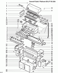 Diagram Diagram and Parts List for 7790009  Weber Grill