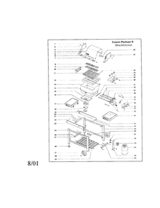 Part Location Diagram of 18600 Weber 3 piece stainless steel tool set