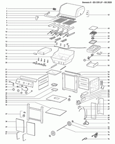 Part Location Diagram of 69282 Weber Switch Momentary Light Gen 20