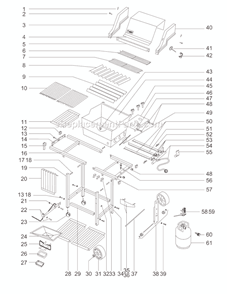 Page A Diagram and Parts List for 211701  Weber Grill