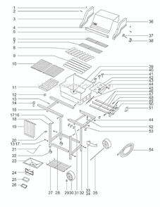 Page A Diagram and Parts List for 211901  Weber Grill