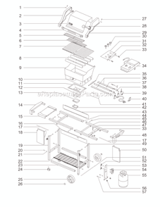 Page A Diagram and Parts List for 2261298  Weber Grill