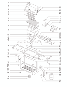 Page A Diagram and Parts List for 2261698  Weber Grill
