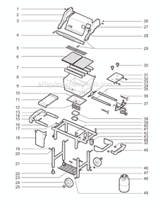 Page A Diagram and Parts List for 2271398  Weber Grill