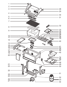 Part Location Diagram of 60145 Weber Wire rack